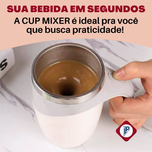 Imagem 2 de 10 de Caneca Magnética Cup Mixer Térmica Copo Automático Portátil