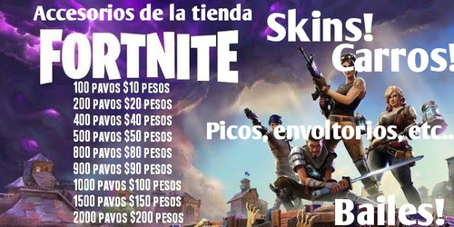 Venta De Skins, Bailes, Picos, Etc. En Fornite