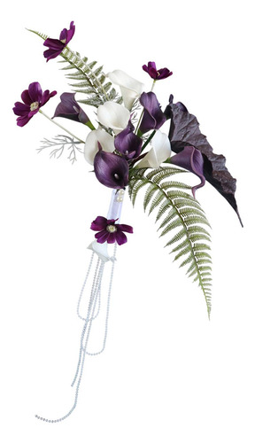 Flores De De Cala Artificiales Novia Sosteniendo Flores Ramo