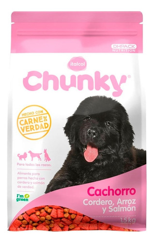 Chunky Cachorro De Cordero, Arroz Y Salmón X 1.5 Kg