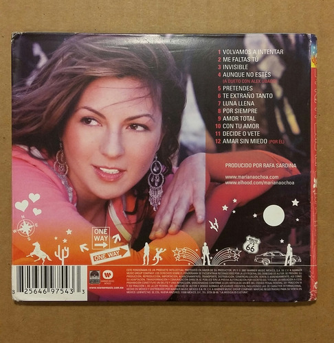 Cd Mariana Ochoa Luna Llena Onda Vaselina Ov7 Balada Pop 90s