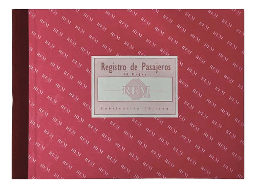 Libro Registro Pasajeros / 50 Hjs Rem