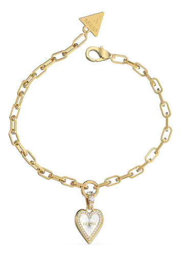 Pulsera Marca Guess Acero Inoxidable Para Mujer Color Dorado Diámetro 10 cm Largo 20 cm