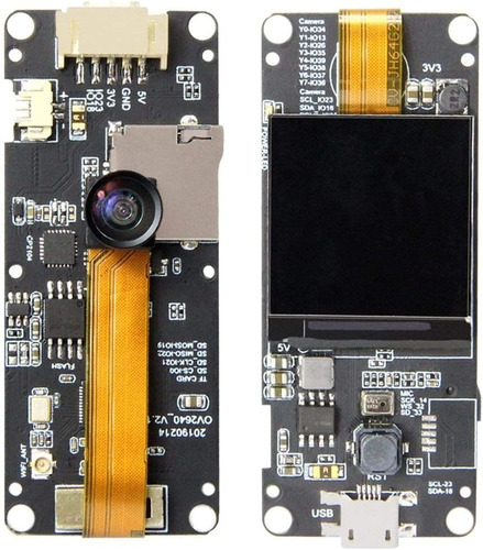 Icquanzx Esp32- T-camera Plus Módulo (8 Mb, Ov2640, Pantalla