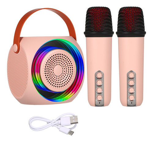 Set De Audio Y Micrófono Bluetooth Inalámbrico Para Karaoke