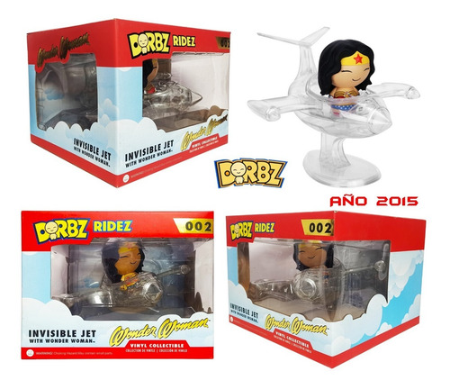 Wonder Woman Jet Invisible Funko Dorbz Ridez Nuevo Original