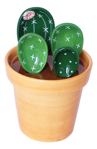 (b) Juego De Cucharas Medidoras Para Cactus Con Soporte Para