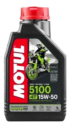 Aceite para motor Motul semi-sintético 15W-50 para motos y cuatriciclos de 1 unidad