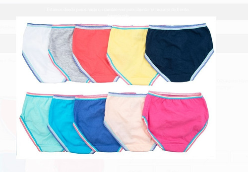 Pantaletas Cacheteros Set De 10 Talla S Juvenil