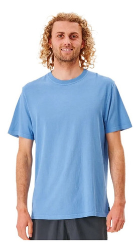 Remera Mc Rip Curl Plain Wash Azul - La Isla