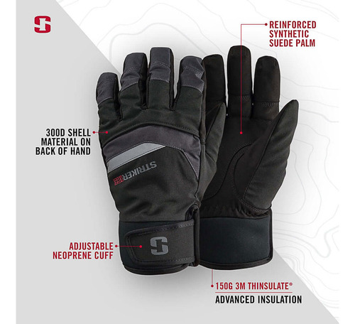 Striker Ice Guantes De Ataque Impermeables Para Hombre, Guan