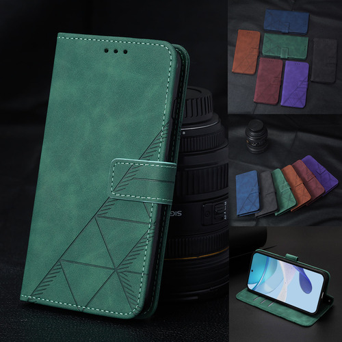Funda De Piel Empresarial Para Motorola E15, A Prueba De Salpicaduras, 3 Ranuras Para Tarjetas, Soporte, Bloqueo Rfid, 6 Colores