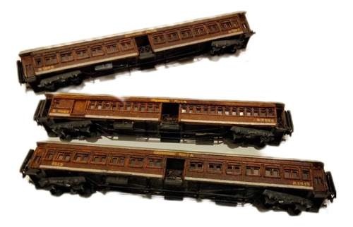 Antiguos Vagones De Madera Ho 1/87 Ferrocarril General Roca 