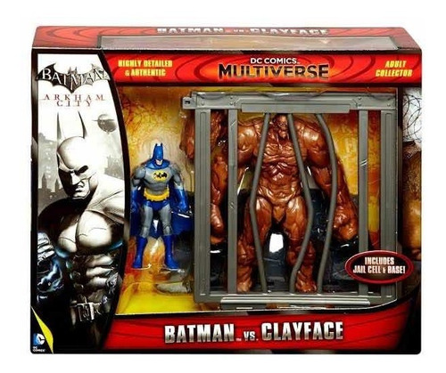 Figura Batman Vs Clayface Dc Comics Multiverse Arkham City