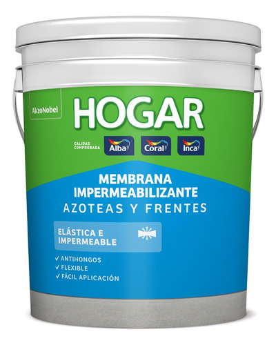 Membrana Impermeabilizante Inca Hogar Azoteas Y Frentes 20kg