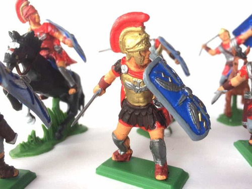 Set De Romanos X 10 Soldaditos Pintados A Mano!