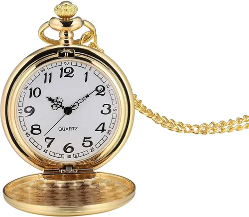 Reloj de bolsillo dorado hot sale