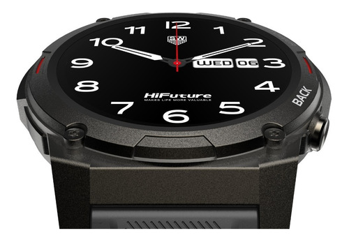 Imagen 4 de 8 de Smartwatch Futurego Mix 2, Pantalla Amoled 1.43, Ip68 Negro