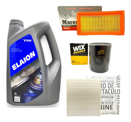 Kit 3 Filtros Y Aceite Ypf Elaion F30 March Note Versa 1.6