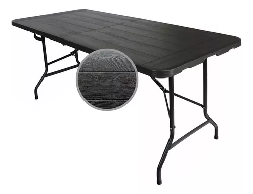 Mesa Plegable 180 cm café