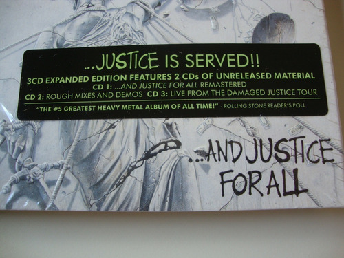 Metallica Cd Triplo - Metallica - Y justicia para todos - Imp