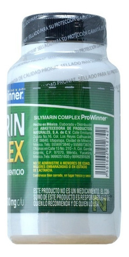Imagen 3 de 3 de Silymarin Complex (90 Caps) Prowinner