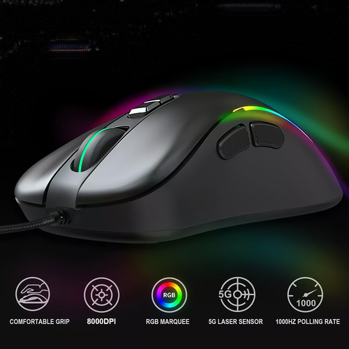 Mouse Generic Negro Con Cable Usb