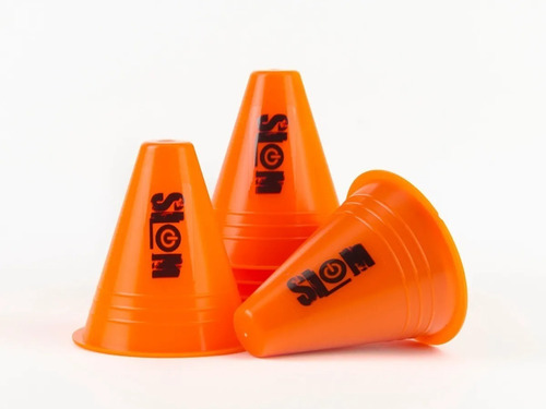 Imagem 2 de 3 de Kit 10uni Cone Manobras Slalom Patins Inline Agilidade Cores