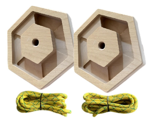 2x Treal Hangboard Traking Rock Climbing Sostiene Tablas De