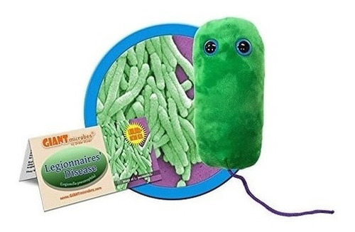 Peluche La Legionela De Los Microbios Verde