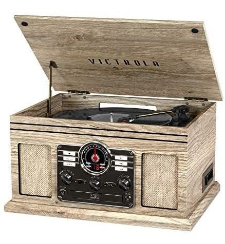 Tornamesa Victrola 6 En 1 Bluetooth 3 Velocidades -café