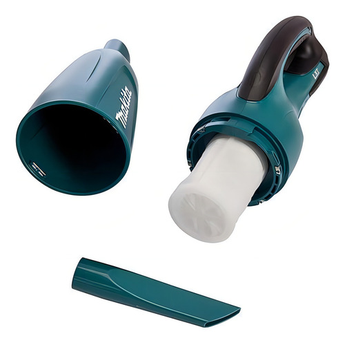 Aspirador Pó Makita À Bateria 18v Li-ion Dcl180 + Bateria Cor Azul-turquesa