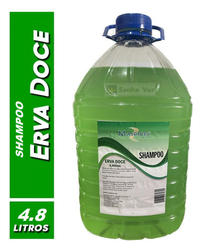 Galão Shampoo Mairibel Erva Doce 4,800ml Profissional