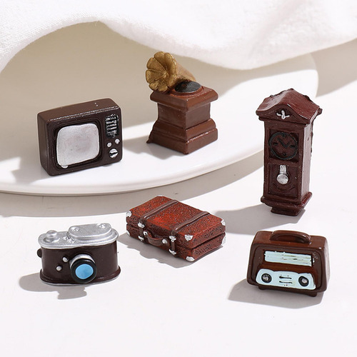 4 Muebles De Casa De Muñecas Maleta Resina Modelos