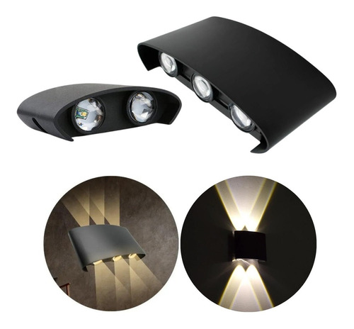 Aplique Led De Pared Para Interiores Y Exteriores