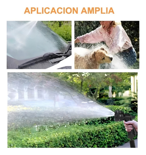 Manguera De Jardín Expandible De Hasta 15 M Con 8 Modos