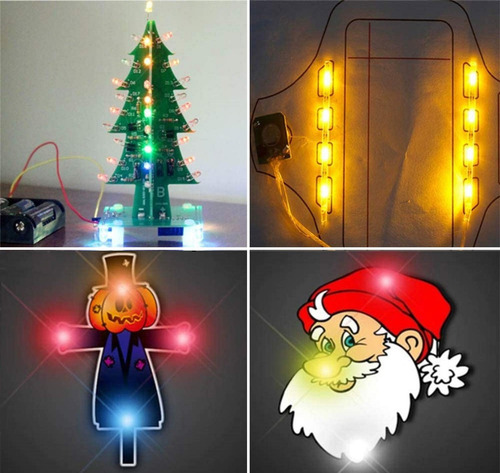 Led Electrónica Luz Colores Proyecto Escolar 100 Luz Mixto Como La Imagen