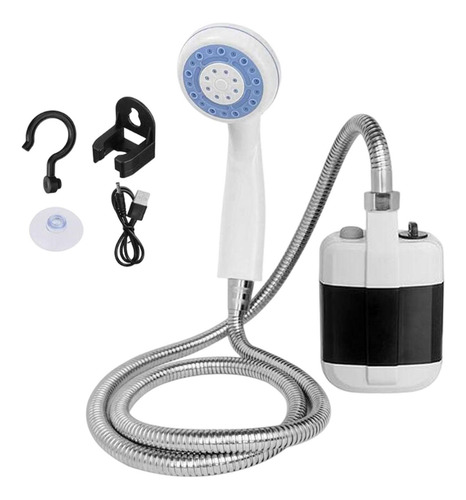 Kit De Ducha Portátil Compacto Para Exteriores, Cabezal De