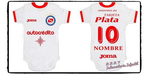 Body Camiseta Bebe Argentinos Jrs.