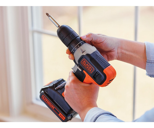 Taladro Atornillador 3/8 20v Black Decker Bcd702vab (bonus)