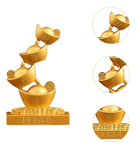 We Estatua De Lingote De Oro, Adorno De Aleación, Figura De