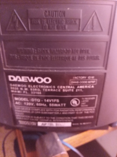 Tv 14 Daewoo Sin Control..# 230