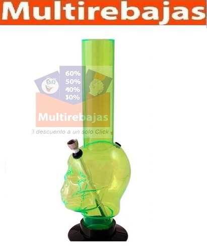Imagen 2 de 3 de Pipa Bong Acrilica En Forma De Calavera