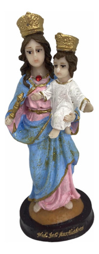 Nossa Senhora Auxiliadora Escultura Em Resina 14 Cm