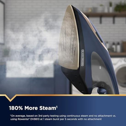 Black + Decker Press & Steam Ferro E Vaporizador 2 Em 1, 180