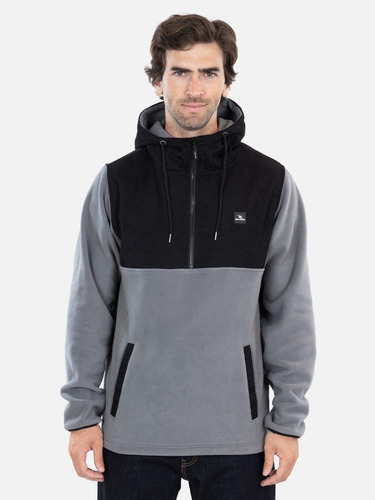 Poleron Micropolar Surfer Gris Hombre Rip Curl