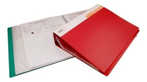 Carpeta A4 Con Fundas | 20 Folios  | Rojo