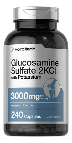 Sulfato De Glucosamina 2kci / Potasio 3000mg 240 Cápsulas