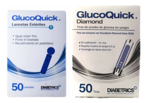 Tirillas Glucoquick Gd/50 + Lancetas
