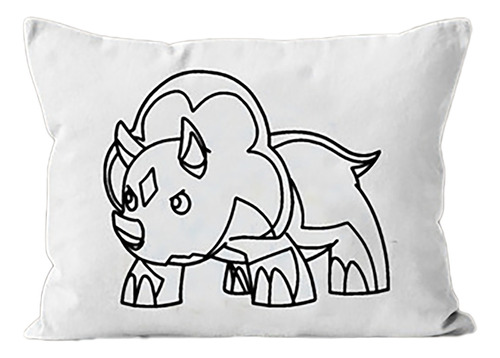 Almohadones Para Pintar - Dino Rey - Cumple Souvenirs -10un